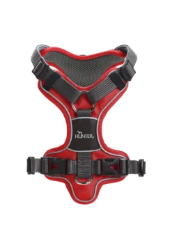 Hunter Divo hundesele XS rød/grå just mave 34-47 cm - Let pasform og tryg kontrol