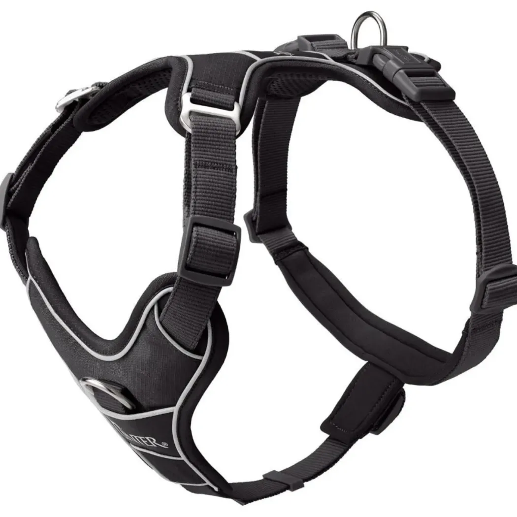 Hunter Divo Up hundesele L-XL sort just mave 79-107 cm - Maksimal stabilitet og tryg kontrol