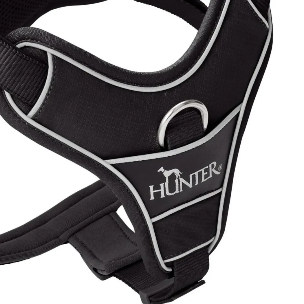 Hunter Divo Up hundesele L-XL sort just mave 79-107 cm - Maksimal stabilitet og tryg kontrol