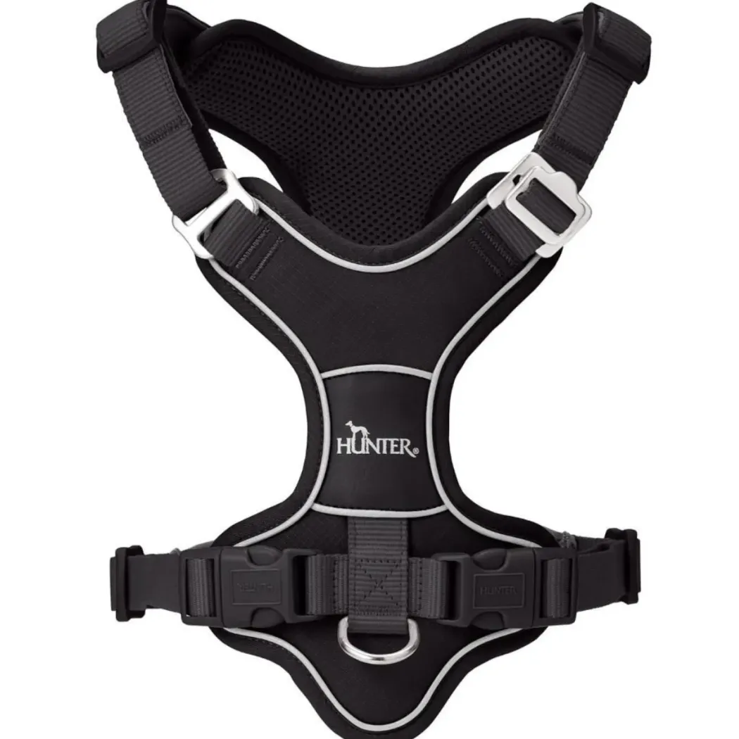 Hunter Divo Up hundesele L-XL sort just mave 79-107 cm - Maksimal stabilitet og tryg kontrol