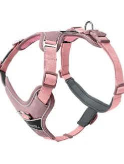 Hunter Divo Up hundesele S lyserød just mave 45-56 cm - Rolig påtagning og stabil komfort