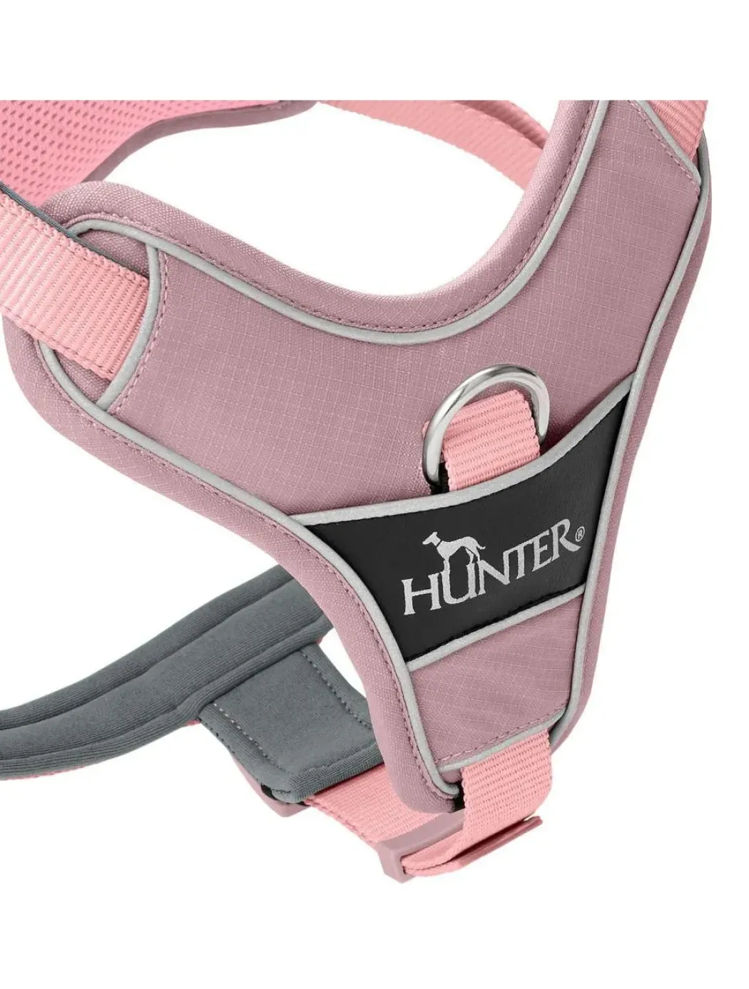 Hunter Divo Up hundesele S lyserød just mave 45-56 cm - Rolig påtagning og stabil komfort