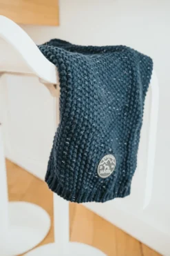 Hunter Finja pullover strik mørkeblå str. 45