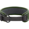 Hunter Halsbånd Divo L Grøn/Grå - justerbart hundehalsbånd (45-55 cm, B 4,5 cm)