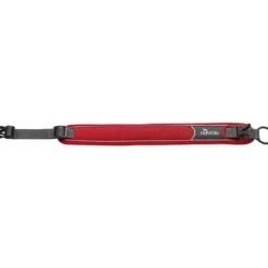 Hunter Halsbånd Divo M Rød/Grå - justerbart hundehalsbånd (35-45 cm, B 4,5 cm)