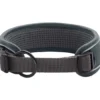 Hunter Halsbånd Divo XL Grå/Grå - justerbart hundehalsbånd (55-65 cm, B 5,5 cm)