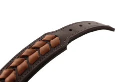 Hunter Halsbånd El Paso M-L Brun/Sort 60 - 46-52 cm