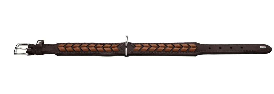 Hunter Halsbånd El Paso S-M Brun/Sort 50 - 37-43 cm