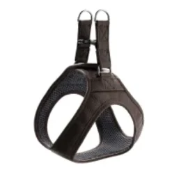Hunter Hilo læder hundesele XXS-XS brun hals 30-34 cm - blød og let komfort