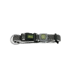 Hunter hunde halsbånd Hilo Antracit XL - justerbart hundehalsbånd (45-70 cm, B 3,8 cm)