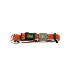 Hunter hunde halsbånd Hilo Orange XL - justerbart hundehalsbånd (45-70 cm, B 3,8 cm)