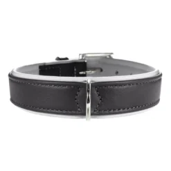 Hunter Hundehalsbånd læder Canada Elg Grå 45 - 33-39 cm