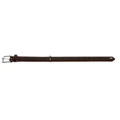 Hunter Hundehalsbånd læder Canada Elg Str.30 Sort/Cognac - 21-25 cm