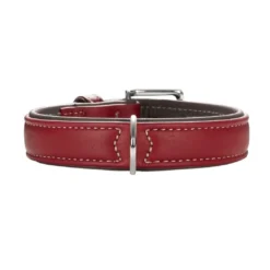 Hunter Hundehalsbånd læder Canada Elg Str.65 Rød - 50-56 cm