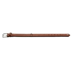 Hunter Hundehalsbånd læder Canada Elg Str 30 Cognac/Sort - 21-25 cm