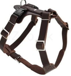 Hunter Hundesele Aalborg mørkebrun XL (M-L/1) - Bryst/hals 58-80 cm