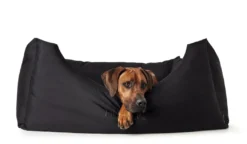 Hunter hundeseng Gent antibakteriel Medium 80x60 cm Sort