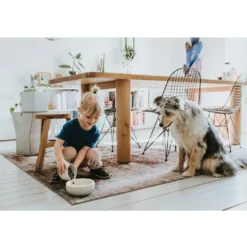 Hunter keramik Lund hunde skål 1500 ml Beige