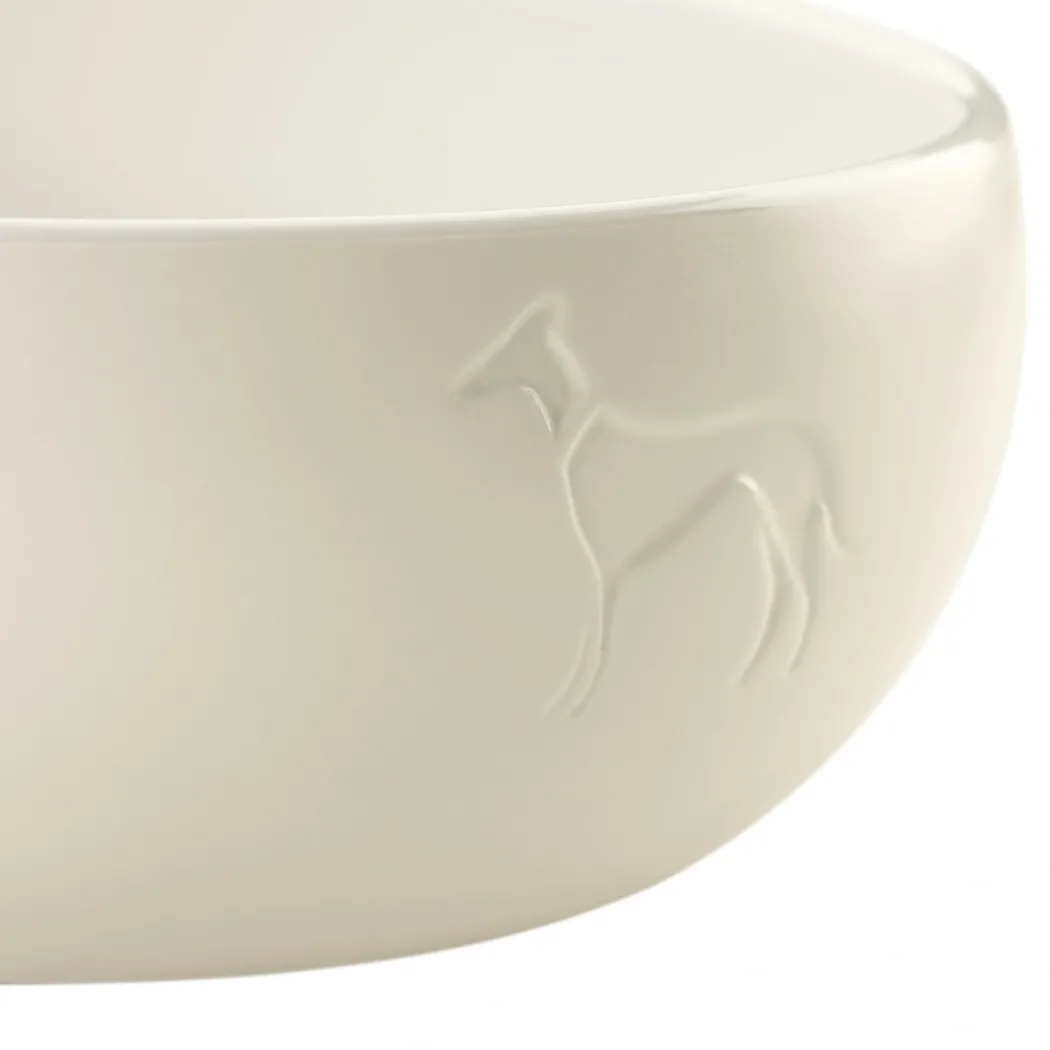 Hunter keramik Lund hunde skål 350 ml Beige