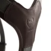 Hunter Mixed Aalborg læder hundesele M-L mørkebrun/grå hals 61-85 cm - komfort og kvalitet