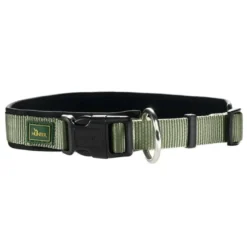 Hunter Neopren Plus hundehalsbånd oliven/sort 60 cm - 55-60 cm indstilling