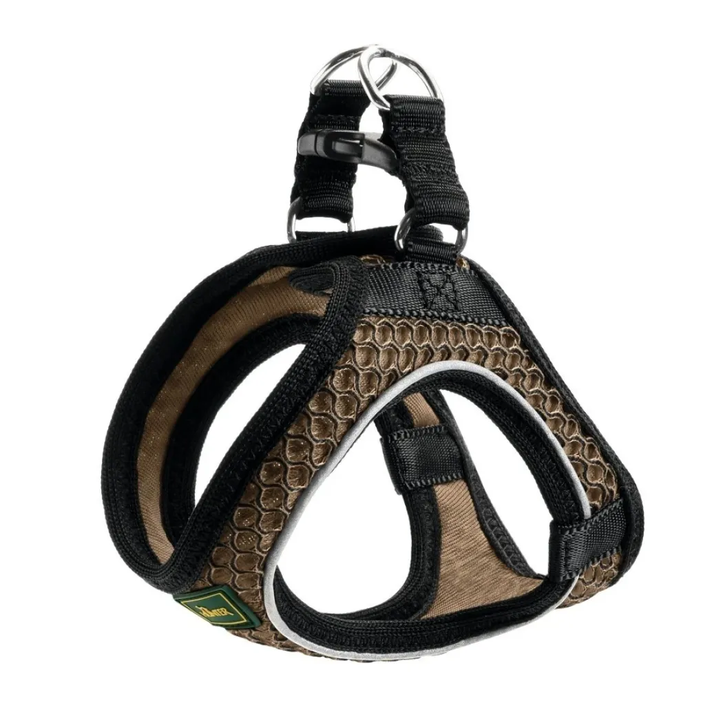 Hunter NY Hilo Comfort hundesele XS brun mave/bryst 36-40 cm - Let komfort og blød pasform