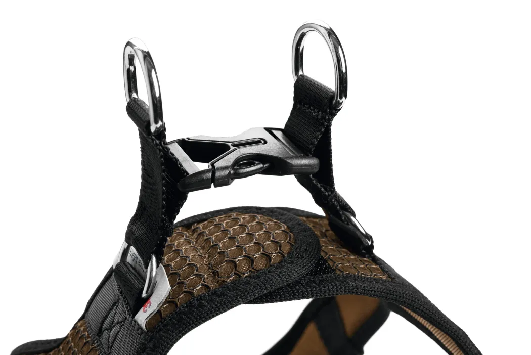 Hunter NY Hilo Comfort hundesele XS brun mave/bryst 36-40 cm - Let komfort og blød pasform