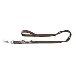 Hunter Nylon Lang hundeline 15/300 brun - Ekstra længde og fleksibel kontrol