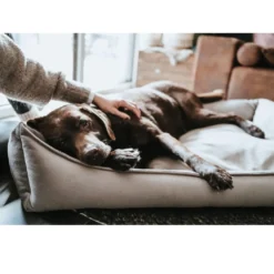 Hunter Ortho Merida hundeseng L 90x70 cm Taupe