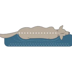 Hunter ortopædisk hundesofa Livingston Large 100 x 80 cm Antracit