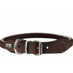 Hunter rundsyet elghalsbånd 50 brun - justering 41-46 cm