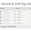 Hunter rundsyet elghalsbånd sort 55 cm - justering 46-51 cm til store hunde