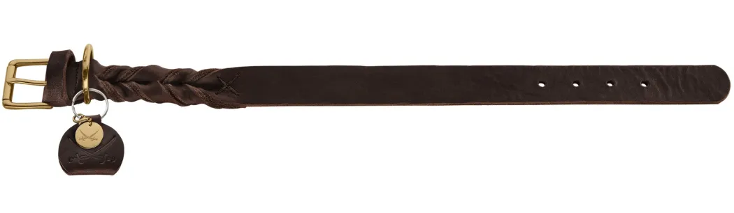 Hunter Sansibar Solid 65 Hundehalsbånd i læder - 52-59 cm