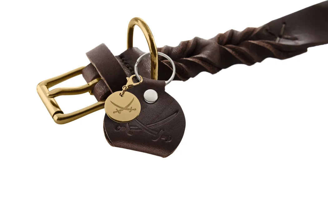 Hunter Sansibar Solid 65 Hundehalsbånd i læder - 52-59 cm