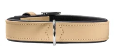 Hunter Softie hundehalsbånd 30 cm beige - 18-24 cm indstilling
