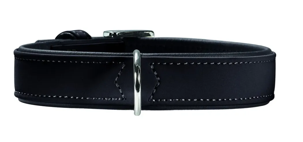 Hunter Softie hundehalsbånd 30 cm sort - 18-24 cm indstilling