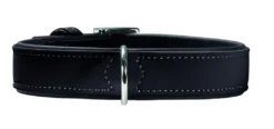 Hunter Softie hundehalsbånd 65 cm sort - 51-59 cm indstilling