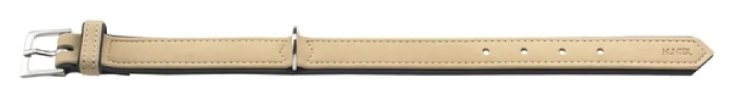 Hunter Softie hundehalsbånd 65 cm beige - 51-59 cm indstilling