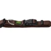 Hunter Vario Basic Halsbånd Brun S 22-35 cm - Ekstra bredt og komfortabelt nylonhalsbånd