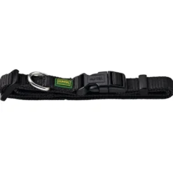 Hunter Vario Basic Halsbånd Sort S 22-35 cm - Komfortabelt nylonhalsbånd