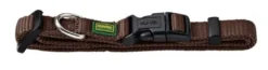 Hunter Vario Plus Halsbånd Brun XS 22-35 cm - Komfortabelt og justerbart hundehalsbånd