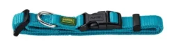 Hunter Vario Plus Halsbånd Petroleumsblå S 30-45 cm - Komfortabelt og justerbart hundehalsbånd