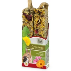 JR Farmys Gnaverstænger Grainless Morgenfrue og Katost 140 g