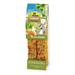 JR FARMYs Gnaverstænger Gulerod/Fennikel 160 g