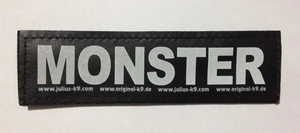 Julius K9 hundeskilt MONSTER stor