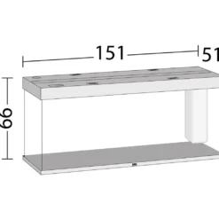 Juwel Akvarium Led Rio 450 Grå 151x51x66 cm 450 L