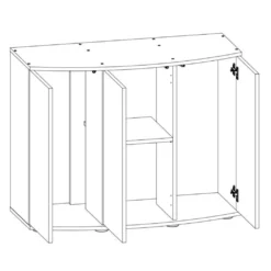Juwel Akv. Bord/skab Sbx 450 151x61x80 cm Vision 450 Liter Hvid