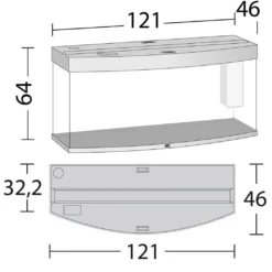 Juwel Aquarium VISION 260 LED Hvid