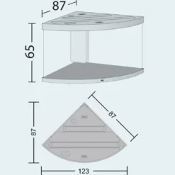 Juwel Trigon 350 Hvidt Akvarium