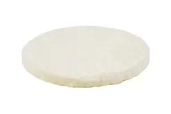 Kattens no 1 Rund hylde med plys 2 sider Ø 50 cm Cream